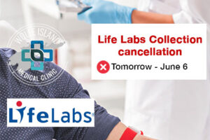 Lifelabs Cancelled for Fri. June 6